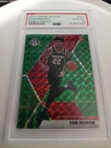 2019 Panini Mosaic #241 Cam Reddish Green Mosaic PSA GEM MT 10 RC Rookie A Hawks - Picture 1 of 2