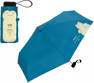 Pokémon x Wpc. Taschenschirm Cerulean blau Snorlax UV-Schutz kompakt - Bild 1 von 13