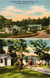 Postcard NC Hendersonville Carolina Court North Carolina  - Picture 1 of 2