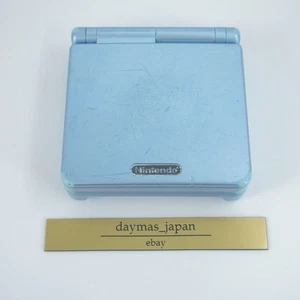 【Very Good】Nintendo GameBoy Advance SP Pearl Blue Console Only #Den0815/03 - Picture 1 of 24