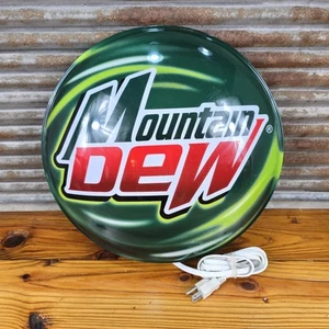 MOUNTAIN DEW Leuchtschild 15" rund (DEW U-Preis, 2004) **GETESTET** - Bild 1 von 10