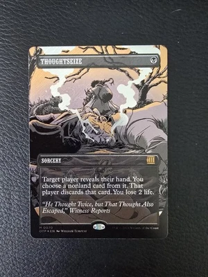 Thoughtseize (Textured Foil) Outlaws of Thunder Junction: Breaking News MTG NM - Image 1 of 2