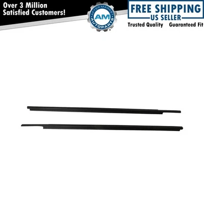 Front Door Outer Belt Window Sweep Pair Set for Toyota Sequoia Tundra New - Image 1 of 4