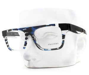 Alain Mikli Claudien Eyeglasses A03109 003 Glasses Black Blue Clear 54mm No Case - Picture 1 of 7