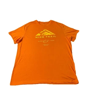 Nike DRI-FIT Nike Trailrunning orangefarbenes T-Shirt Herren XL Sport gebraucht, in einwandfreiem Zustand - Bild 1 von 7