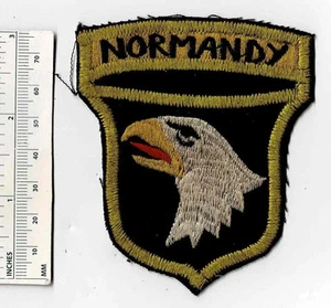 WW2 NORMANDY Screaming Eagles 101st Airborne WWII Invasion 1944 D-Day Patch AB - Picture 1 of 2