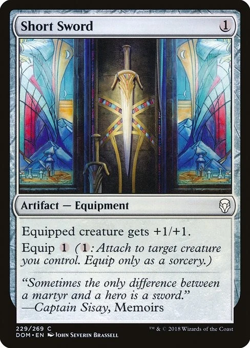 [MTG] Short Sword (229) (DOM) LP-HP - Image 1 of 1