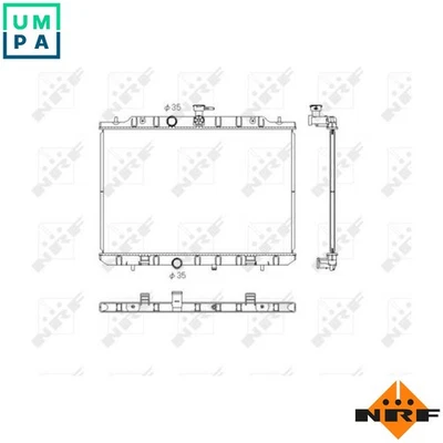 RADIATOR ENGINE COOLING 53762 FOR MR20DE 2.0L 4cyl - Image 1 of 4
