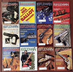 Lot of 12 The American Rifleman Magazines 1987 NRA Magazines! Vintage! Full Year - Picture 1 of 14