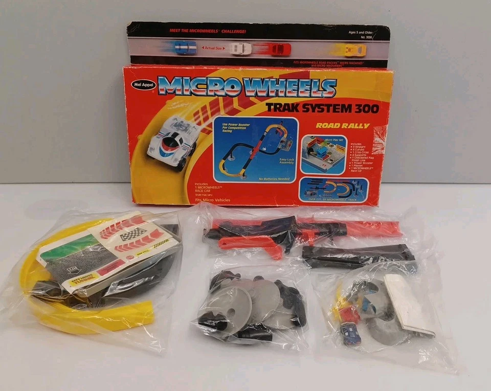 VINTAGE 1988 Mel Appel MICRO WHEELS TRAK SYSTEM 300 Road Rally Micro Machines - Image 1 of 4