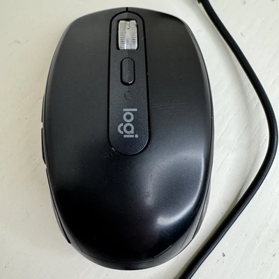 Logitech MX Anywhere 3 Black Bluetooth Mouse With Unifying Receiver Dongle Cord - Image 1 of 4