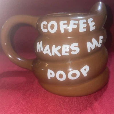 Coffee Makes Me Poop Novelty Ceramic Mug Bigmouth Inc. - Image 1 of 4
