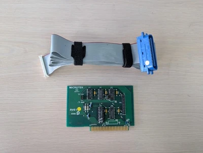 RARE Apple MicroTek Printer Interface Card for II, II+, IIe - With Printer Cable - Image 1 of 4