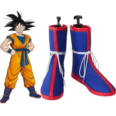 Sapatos de cosplay Son Goku anime azul botas curtas C006 - Imagem 1 de 4