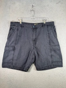 Tommy Bahama Short Cargo Homme 40 Noir Vacances Détente Plage Croisière Papa Utilitaire - Photo 1/12