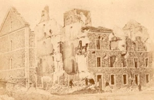 La Commune de Paris Porte d'Issy Ruinen altes Loubere Foto 1871 - Bild 1 von 4