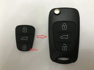 NEU 3 Tasten Gummiauflage für Kia Ceed Rio Picanto Sportage Fernbedienung Schlüsselanhänger Etui - Bild 1 von 2
