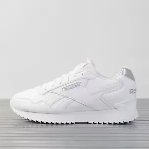 Womens Reebok Classics Glide Ripple Clip Trainers - White  ID1963 RRP £79.99 - Picture 1 of 7