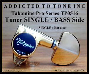 Sintonizador Takamine Pro Series TP0516 Vintage ÚNICO No es un juego / Lado bajo - Imagen 1 de 16