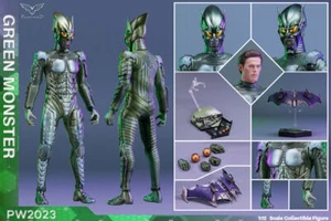 In Stock PWTOYS PW2023 1/12 Spider-Man Norman Osborn Green Goblin Action Figure - Picture 1 of 12