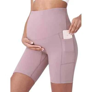 Maternity Leggings High Waist Belly Support Leggins for Pregnant Women Pants - Picture 1 of 10
