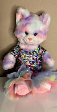 Build A Bear Workshop Pastel Swirl Kitty Cat 15” Plush BABW Stuffed Animal Toy