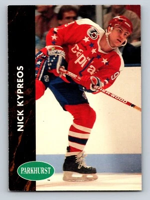 Nick Kypreos 1991-92 Parkhurst #411 Washington Capitals - Image 1 of 2