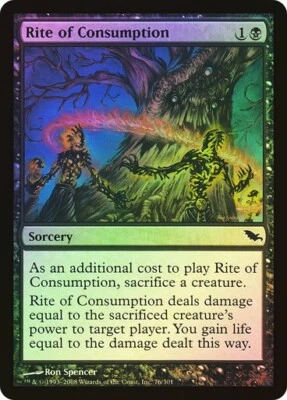 Shadowmoor  MTG  Foil   Rite of Consumption   Magic - Image 1 of 2
