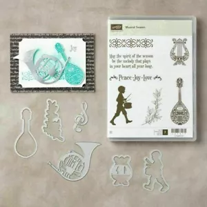 Stampin Up Musiksaison mit Musikinstrumenten Framelits Konvolut - Neu in Verpackung Cling - Bild 1 von 3