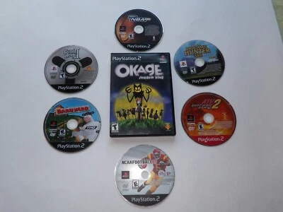 OKAGE: Shadow King (Sony PlayStation 2, 2001) Juego PS2 BARNYARD ATV NBA Lote de 7 Foto 1 de 2