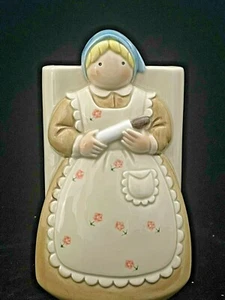 Vintage Otagiri Vase/Planter Woman with Rolling Pin 3D Japan - Picture 1 of 7