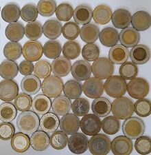 Bi-metallic coins from across the world. Africa, Asia, South America bulk lot