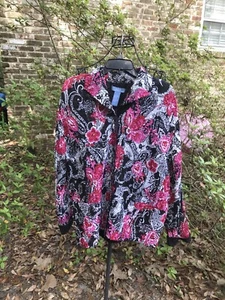 Napa Valley- DRESSY FLORAL PRINT JACKET- Size XL- EUC - Picture 1 of 4