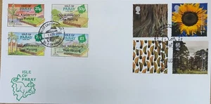 GB FDC 2000 TREES COUPLED WITH ISLE OF PABAY TREE PLANTING SET FDC - Picture 1 of 1