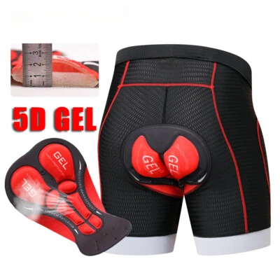 Pantalones Cortos de Ciclismo Malla Transpirable Ciclismo Ropa Interior 5D Gel Almohadilla a Prueba de Golpes MTB Pantalón Foto 1 de 4