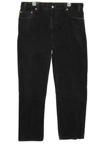 Levis Jeans Straight Leg 40X30 Black Wash 505 Regular Fit 30 Inseam Vintage Gold - Picture 1 of 12