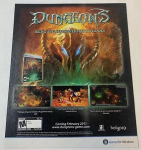 Videospiel Anzeigenseite 2011 ~ DUNGEONS - Bild 1 von 1
