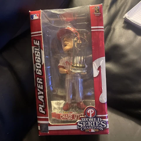 Chase Utley 2008 Philadelphia Phillies World Series Champs Trophy Bobblehead Cover