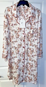 New BODY TOUCH CLASSICS Sleep Shirt or Robe ~ Button Down, Soft, Stretchy ~ 2X - Picture 1 of 14