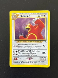 Tarjeta Pokémon Ursaring 15/75 WOTC Neo Discovery Vintage Holo Ilimitada - Imagen 1 de 12