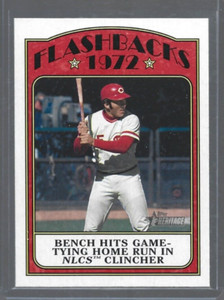 Johnny Bench Cincinnati Reds 2021 Topps Heritage Baseball Flashbacks #BFB-JB