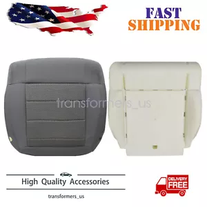 Cubierta de asiento inferior gris y cojín de espuma para Jeep Wrangler Sahara 2008-2010 - Imagen 1 de 20