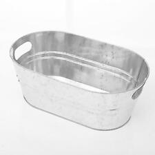 Galvanized Steel Metal Oval Tub Galvanized Bucket for Parties Beverage Party