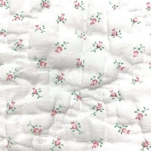 Vintage 50er Jahre rosa Rosenknospe Baby Decke SCHNEIDER 46x24 Basteln Nähen Hobbys - Bild 1 von 11