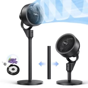 Dreo Pedestal Fan for Home, 2-in-1 Oscillating Fans for Table or Floor, 80ft Flo - Picture 1 of 7