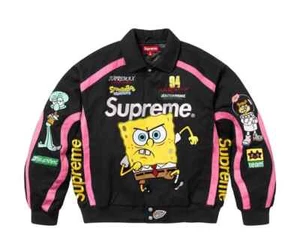 SIZE M Supreme®/SpongeBob SquarePants Jeff Hamilton Racing Jacket IN HAND - Picture 1 of 5