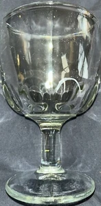 Huella digital Libbey vintage 12 OZ "Copa de vidrio con tallo transparente de 6,25""" - Imagen 1 de 7