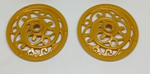 LEGO Disney : 2x Roue 43mm Carrosse - Réf 15744 or - Set 41053 41146 43192 41159 - Imagen 1 de 1
