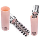 Roll Hairbrush Storable Roller Brush Dual Use Hair Brush 2Pcs Pink-ME