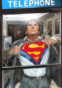 NEW CLASSIC SUPERMAN SIGNED PRINT - Tom FLEMing - Bild 1 von 1